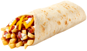 Bacon Ranch Chili Cheese Fries Burrito